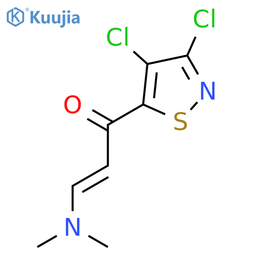 2-PROPEN-1-ONE, 1-(3,4-DICHLORO-5-ISOTHIAZOLYL)-3-(DIMETHYLAMINO)- structure