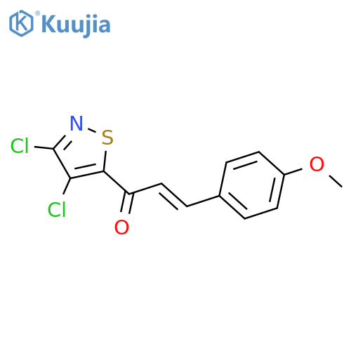 2-PROPEN-1-ONE, 1-(3,4-DICHLORO-5-ISOTHIAZOLYL)-3-(4-METHOXYPHENYL)- structure