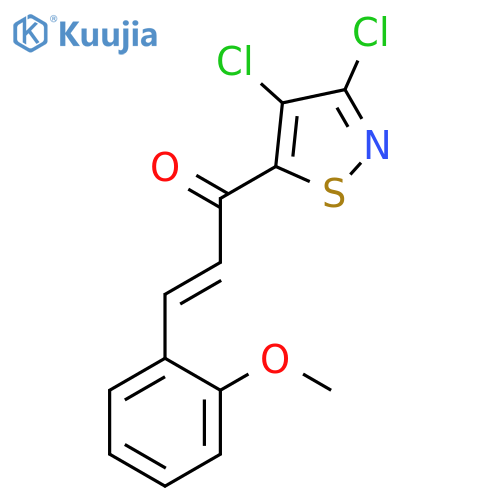 2-PROPEN-1-ONE, 1-(3,4-DICHLORO-5-ISOTHIAZOLYL)-3-(2-METHOXYPHENYL)- structure