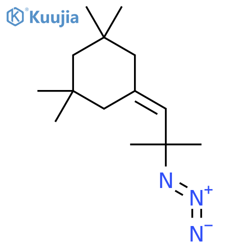 Cyclohexane, 5-(2-azido-2-methylpropylidene)-1,1,3,3-tetramethyl- structure