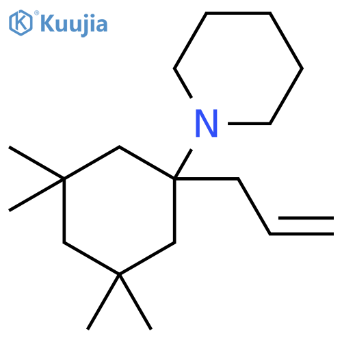 PIPERIDINE, 1-[3,3,5,5-TETRAMETHYL-1-(2-PROPENYL)CYCLOHEXYL]- structure
