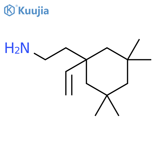 Cyclohexaneethanamine, 1-ethenyl-3,3,5,5-tetramethyl- structure