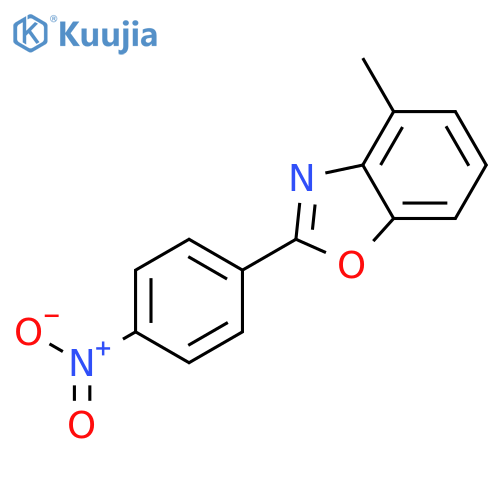 Benzoxazole, 4-methyl-2-(4-nitrophenyl)- structure