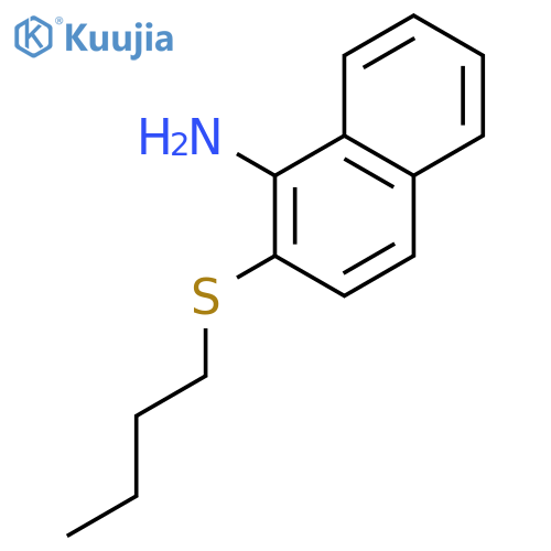 1-Naphthalenamine, 2-(butylthio)- structure