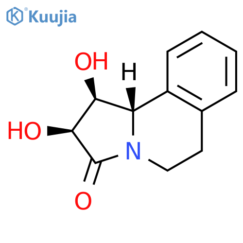 Pyrrolo[2,1-a]isoquinolin-3(2h)-one, 1,5,6,10b-tetrahydro-1,2-dihydroxy-, (1s,2s,10bs)- (9ci) structure
