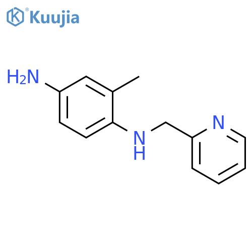 1,4-BENZENEDIAMINE, 2-METHYL-N1-(2-PYRIDINYLMETHYL)- structure