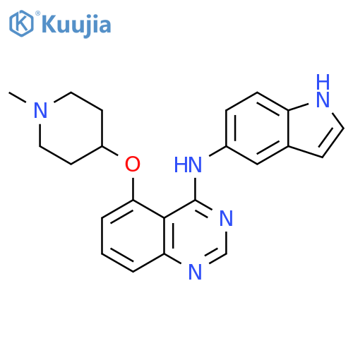 4-QUINAZOLINAMINE, N-1H-INDOL-5-YL-5-[(1-METHYL-4-PIPERIDINYL)OXY]- structure