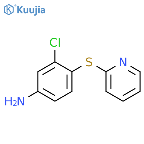 3-Chloro-4-(pyridin-2-ylthio)phenylamine structure