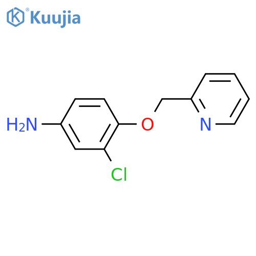 3-Chloro-4-(pyridin-2-ylmethoxy)aniline structure