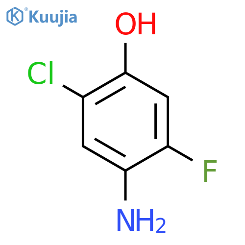 4-amino-2-chloro-5-fluorophenol structure