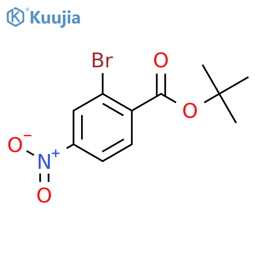 Benzoic acid, 2-bromo-4-nitro-, 1,1-dimethylethyl ester structure