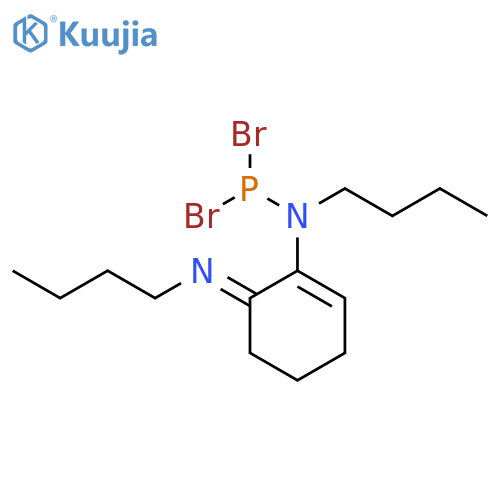 Phosphoramidous dibromide, butyl[6-(butylimino)-1-cyclohexen-1-yl]- structure