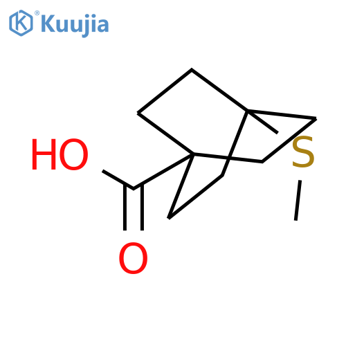 BICYCLO[2.2.2]OCTANE-1-CARBOXYLIC ACID, 4-(METHYLTHIO)- structure