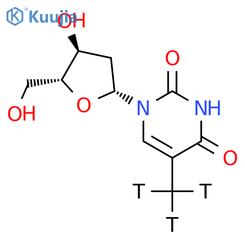 Thymidine-alpha,alpha,alpha-t3 structure