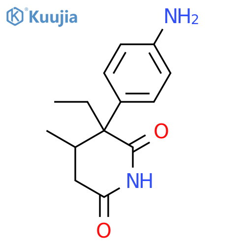 2,6-Piperidinedione,3-(4-aminophenyl)-3-ethyl-4-methyl- structure