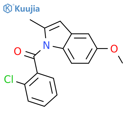 (2-Chlorophenyl)(5-methoxy-2-methyl-1H-indol-1-yl)methanone structure