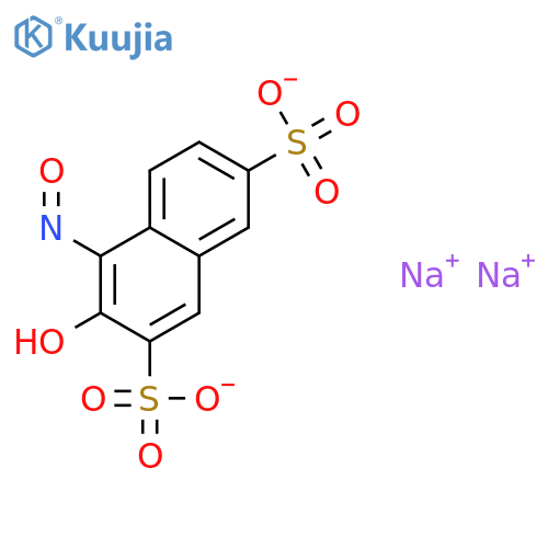 Disodium 3-Hydroxy-4-nitroso-2,7-naphthalenedisulfonate structure