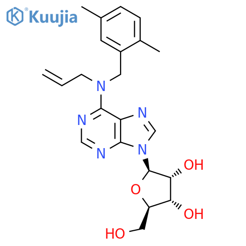 ADENOSINE, N-[(2,5-DIMETHYLPHENYL)METHYL]-N-2-PROPENYL- structure