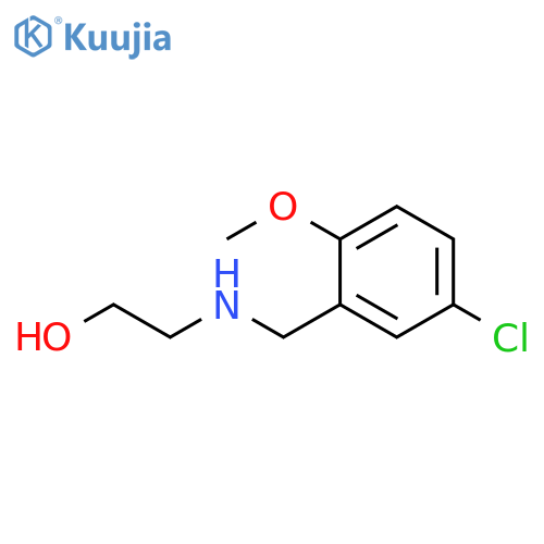2-((5-CHLORO-2-METHOXYBENZYL)AMINO)ETHANOL structure