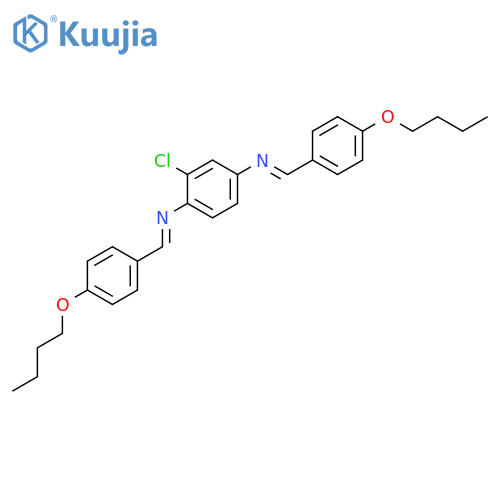 1,4-Benzenediamine, N,N'-bis[(4-butoxyphenyl)methylene]-2-chloro- structure