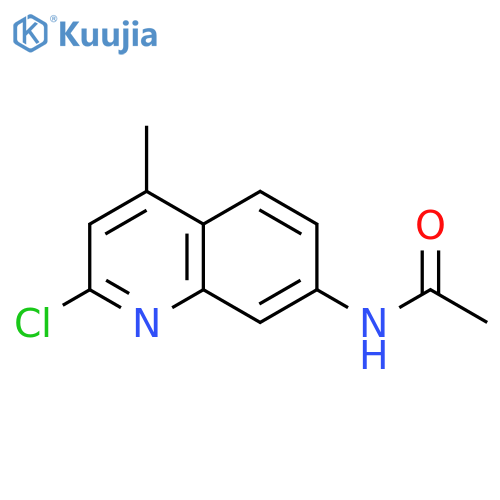 N-(2-chloro-4-methylquinolin-7-yl)acetamide structure