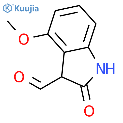 4-Methoxy-2-oxoindoline-3-carbaldehyde structure