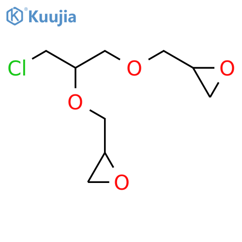 Oxirane, 2,2'-[[1-(chloromethyl)-1,2-ethanediyl]bis(oxymethylene)]bis- structure