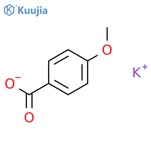 Benzoic acid,4-methoxy-, potassium salt (1:1) structure