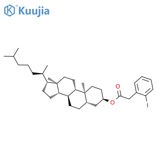 Cholestan-3-ol, 3-iodobenzeneacetate, (3a,5a)- structure