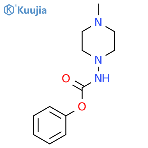 CARBAMIC ACID, (4-METHYL-1-PIPERAZINYL)-, PHENYL ESTER structure