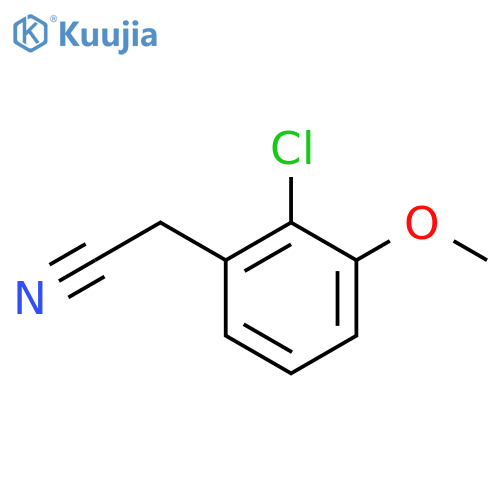 2-(2-Chloro-3-methoxyphenyl)acetonitrile structure
