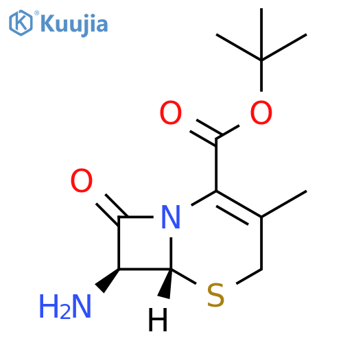tert-butyl (6R,7S)-7-amino-3-methyl-8-oxo-5-thia-1-azabicyclo4.2.0oct-2-ene-2-carboxylate structure
