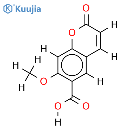 7-Methoxy-2-oxo-2H-chromen-6-carbonsaeure structure