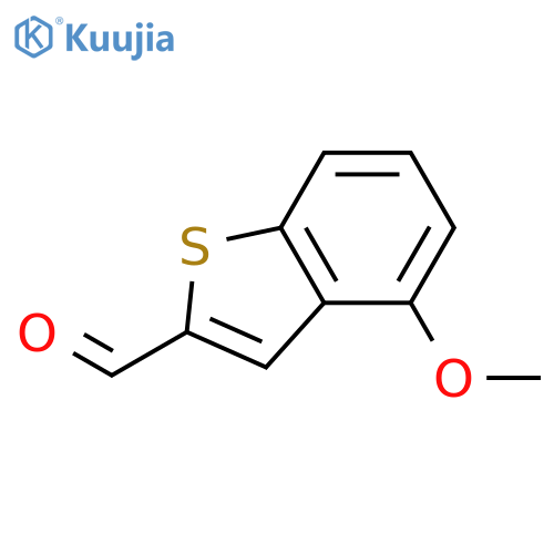 Benzo[b]thiophene-2-carboxaldehyde, 4-methoxy- structure