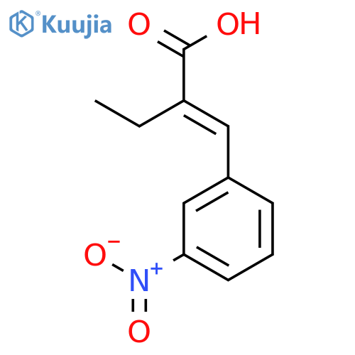 Butanoic acid,2-[(3-nitrophenyl)methylene]- structure