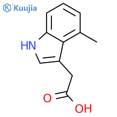 2-(4-methyl-1H-indol-3-yl)acetic acid structure