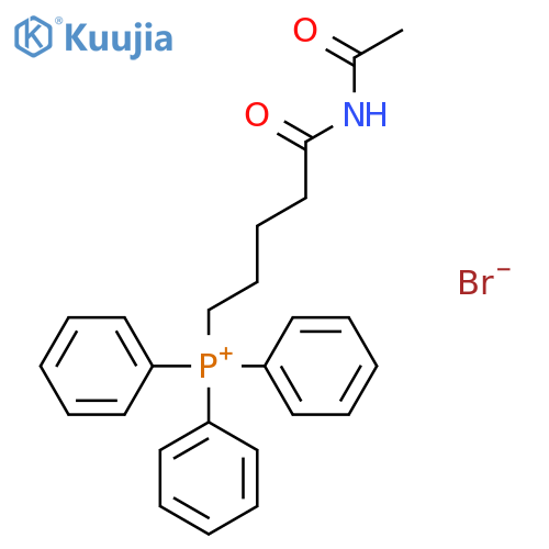 PHOSPHONIUM, [5-(ACETYLAMINO)-5-OXOPENTYL]TRIPHENYL-, BROMIDE structure