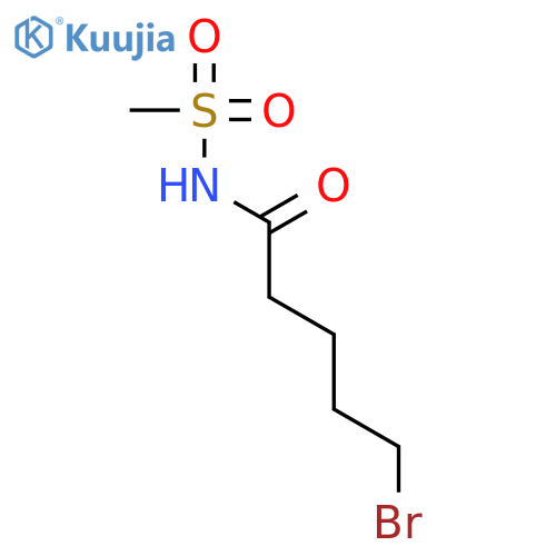 5-bromo-N-methanesulfonylpentanamide structure