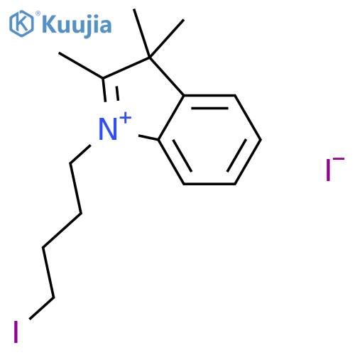 3H-Indolium, 1-(4-iodobutyl)-2,3,3-trimethyl-, iodide structure