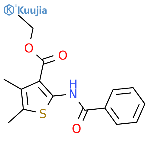 ethyl 2-benzamido-4,5-dimethylthiophene-3-carboxylate structure