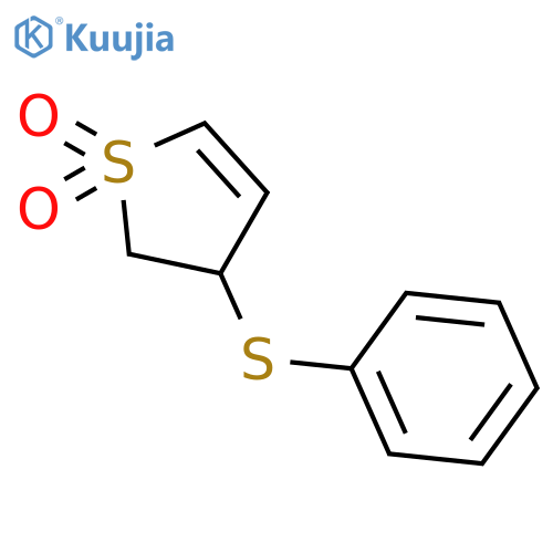 THIOPHENE, 2,3-DIHYDRO-3-(PHENYLTHIO)-, 1,1-DIOXIDE structure