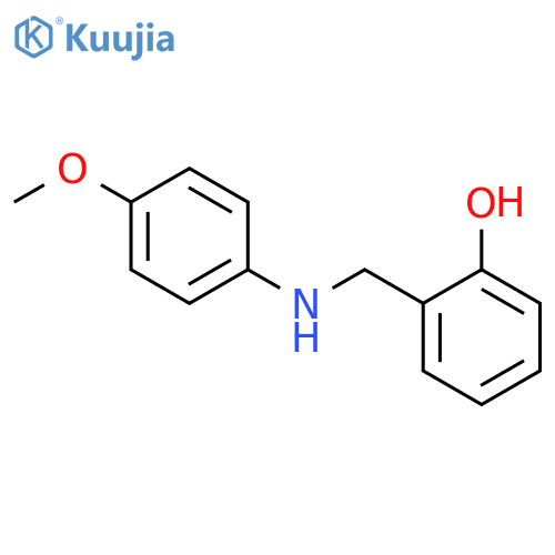 2-{(4-Methoxyphenyl)aminomethyl}phenol structure