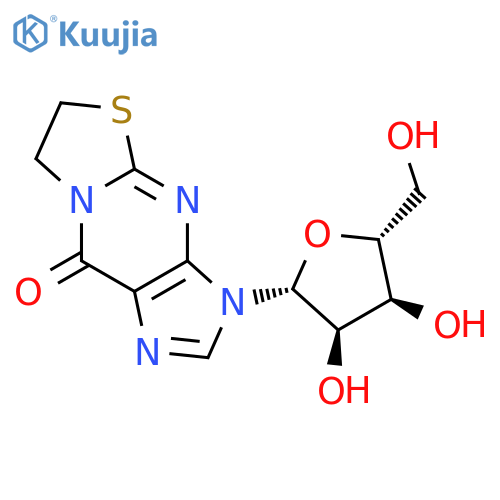 Thiazolo[3,2-a]purin-9(3H)-one,6,7-dihydro-3-b-D-ribofuranosyl- structure