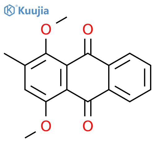 9,10-Anthracenedione, 1,4-dimethoxy-2-methyl- structure