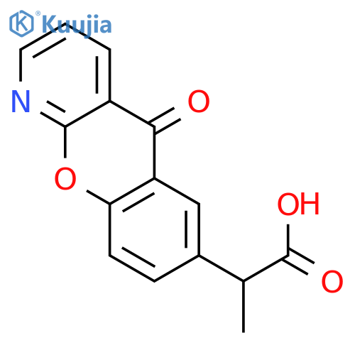 a-Methyl-5-oxo-5H-1benzopyrano2,3-bpyridine-7-acetic Acid structure