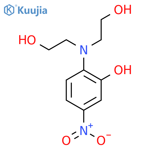 2-Bis(2-hydroxyethyl)amino-5-nitrophenol structure