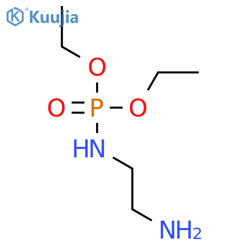 Phosphoramidic acid, (2-aminoethyl)-, diethyl ester structure