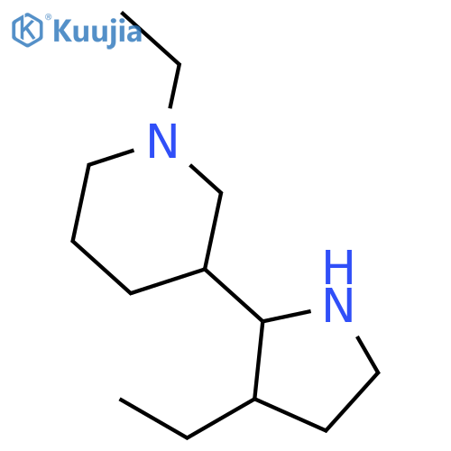 Piperidine,1-ethyl-3-(3-ethyl-2-pyrrolidinyl)-(9ci) structure