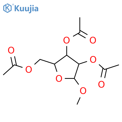 Methyl 2,3,5-tri-O-acetyl-D-ribofuranoside structure