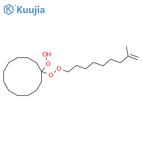 Hydroperoxide, 1-[(8-methyl-8-nonenyl)dioxy]cyclododecyl structure